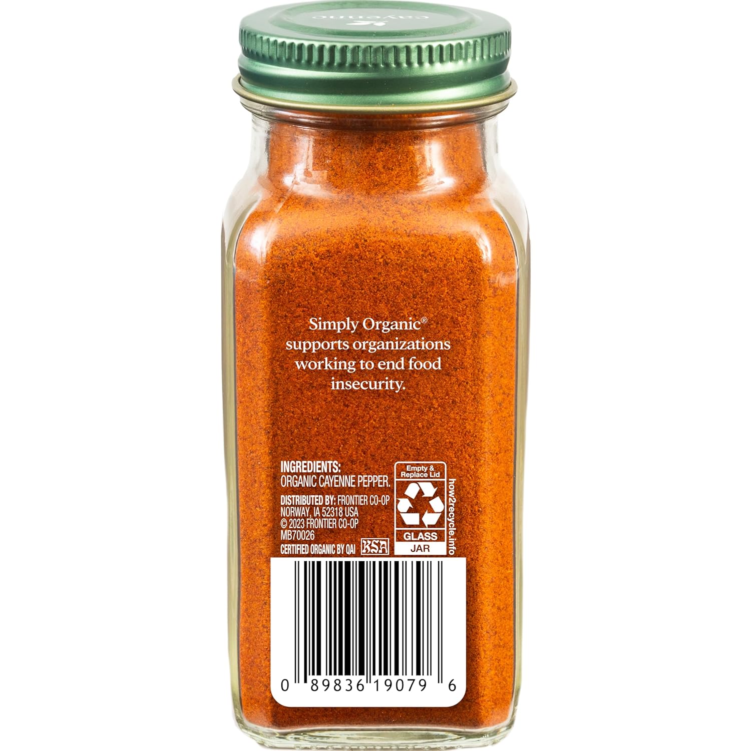 Simply Organic Cayenne Pepper, 2.89 Ounce, Pure, Organic Cayenne Peppers, Kosher Certified, No GMO's