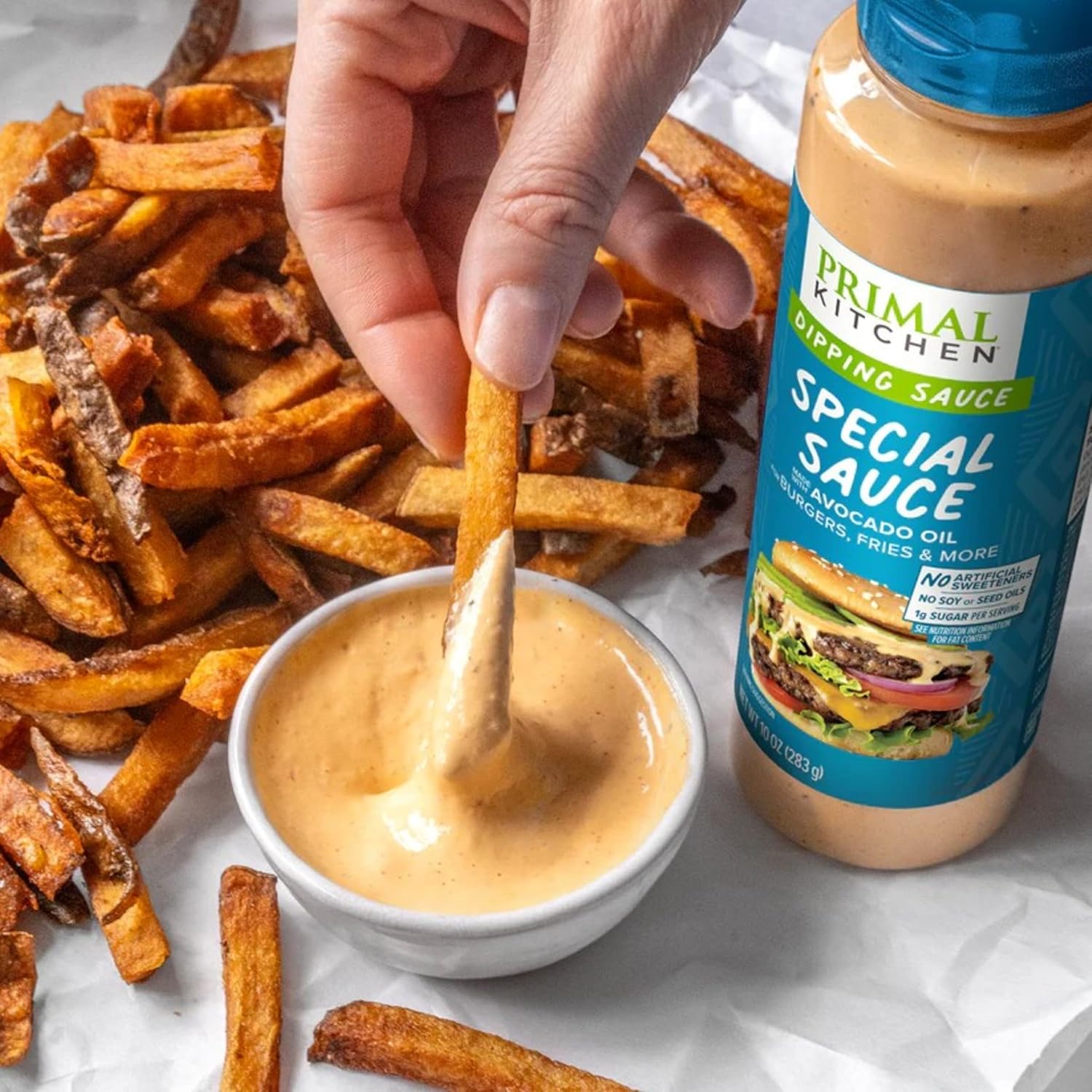 primal kitchen special burger sauce dip 10 oz no soy or seed oils paleo keto whole30 certified