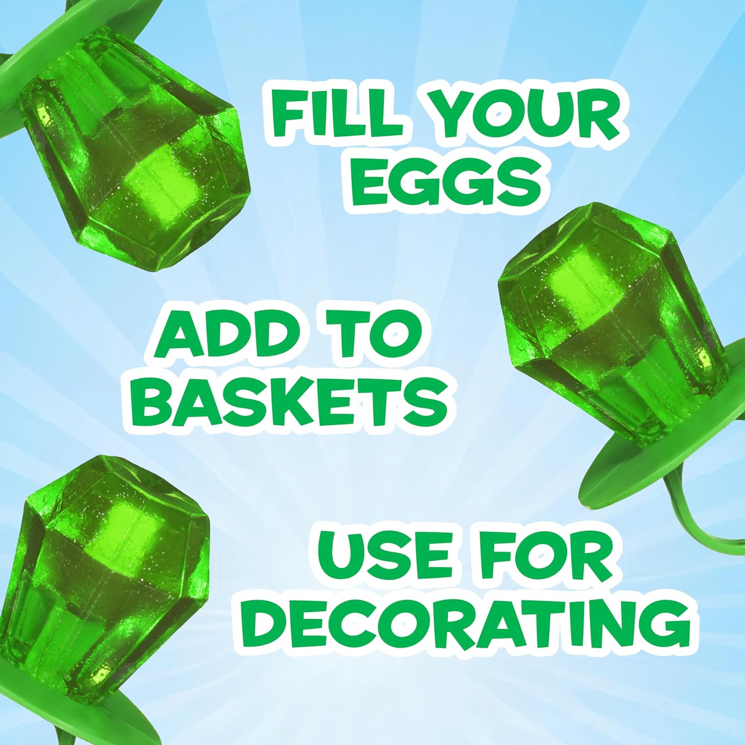 Ring Pop Green Watermelon Flavor Lollipops, 30ct Bulk Individually Wrapped, Fun St. Patrick's Day Party Favors