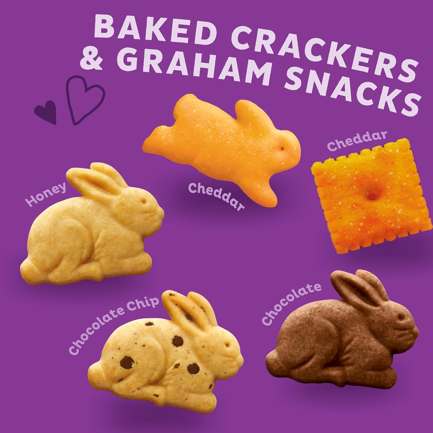 Annie's Organic Variety Pack, 12 Pouches, 11 oz, Cheddar Bunnies, Bunny Grahams and Cheddar Squares