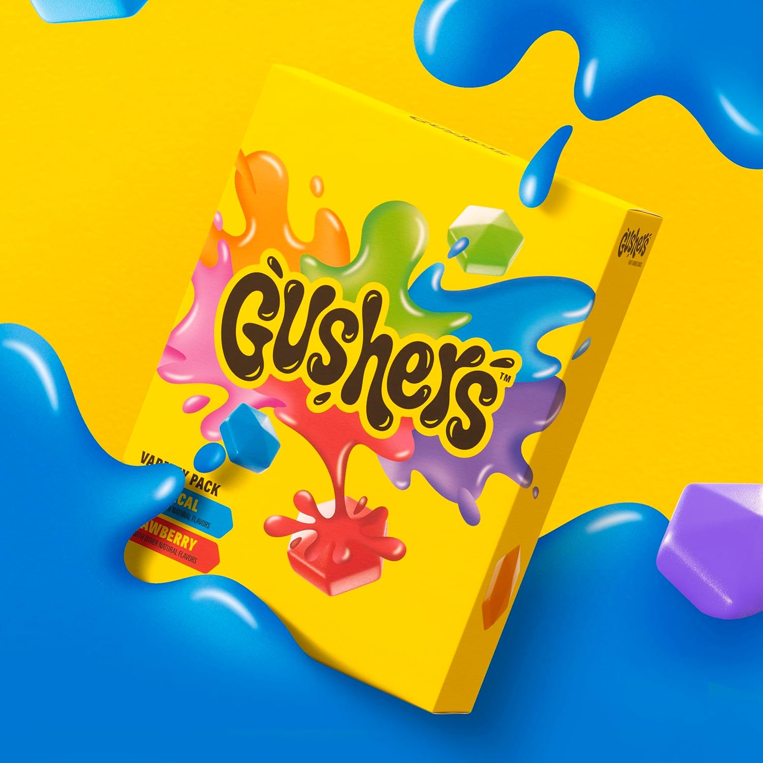 Gushers Gluten-Free Fruit Flavored Snacks Variety Pack, 20ct, 16oz, Strawberry and Tropical Flavors