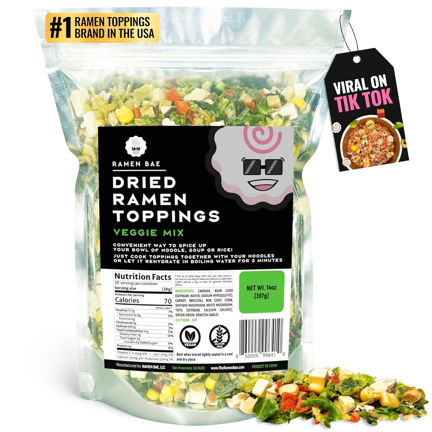 veggie mix dried ramen toppings ramen toppers 14 oz original flavors