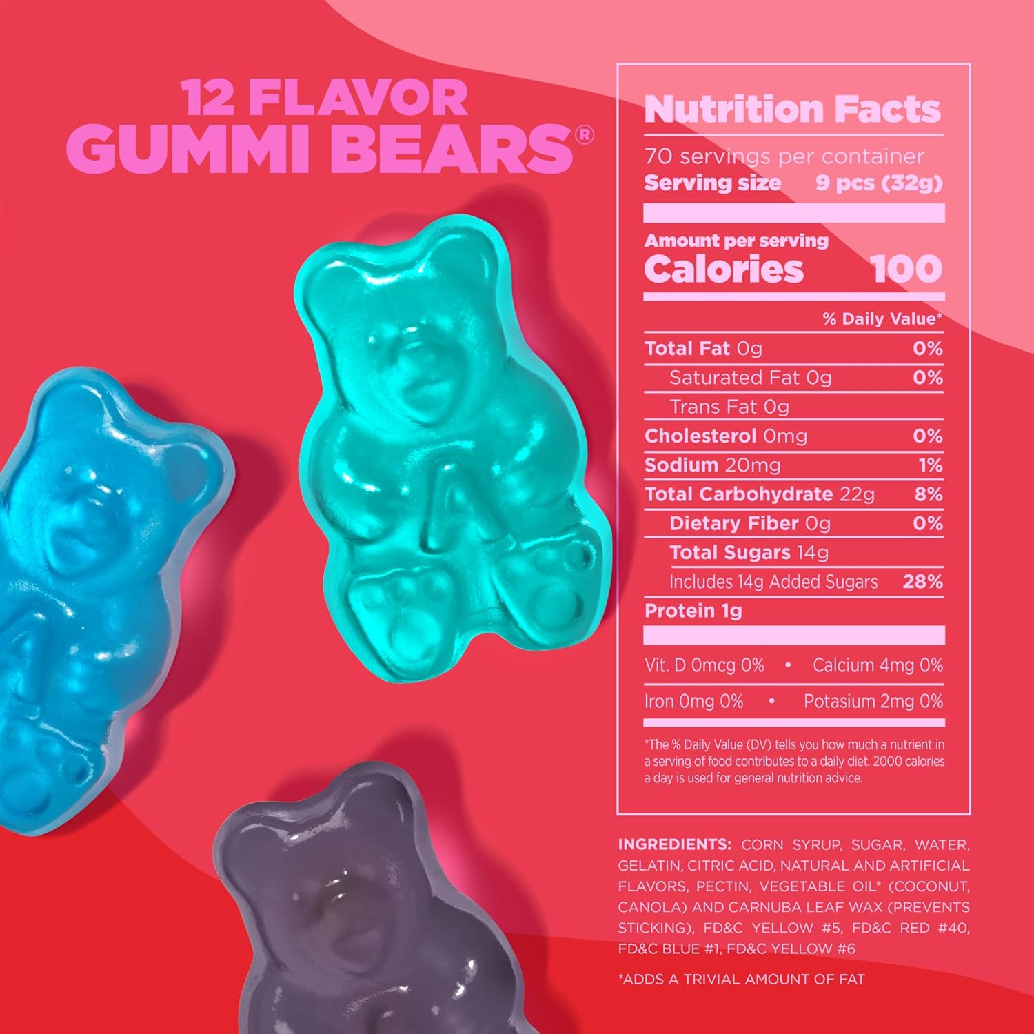 albanese candy 5 pound bag 12 flavor gummi bears bulk