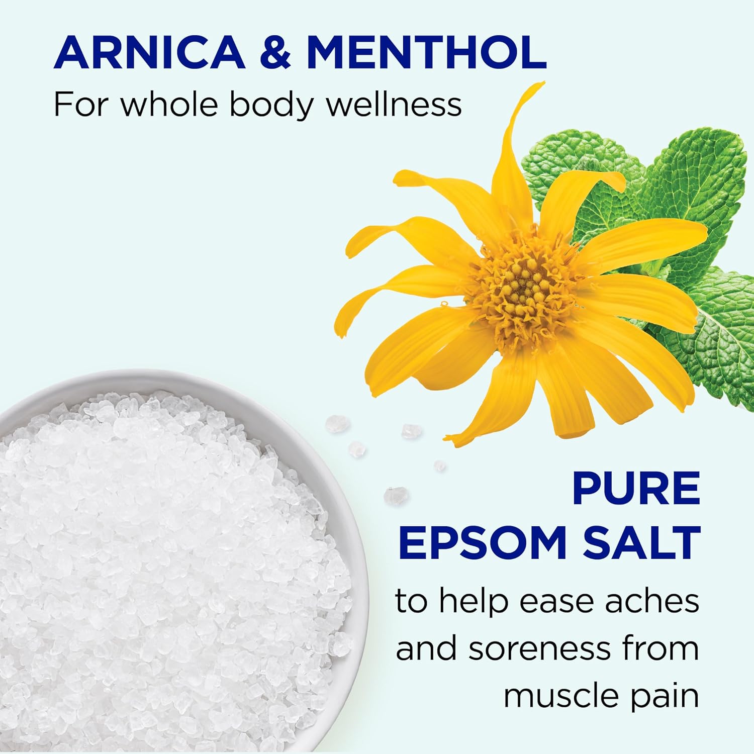 dr teals arnica body relief epsom salt soak 3 lbs magnesium pain relief bath