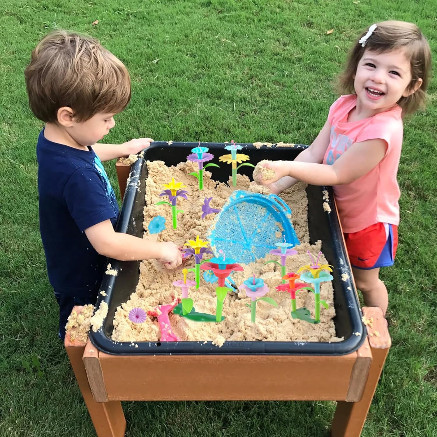 CENOVE Birthday Toys Gifts for 3 4 5 6 Years Old Boys Girls,Upgrade DIY Flower Garden Building Toy,STEM Educational Kids Toys Preschool Kindergarten Arts and Crafts Toy