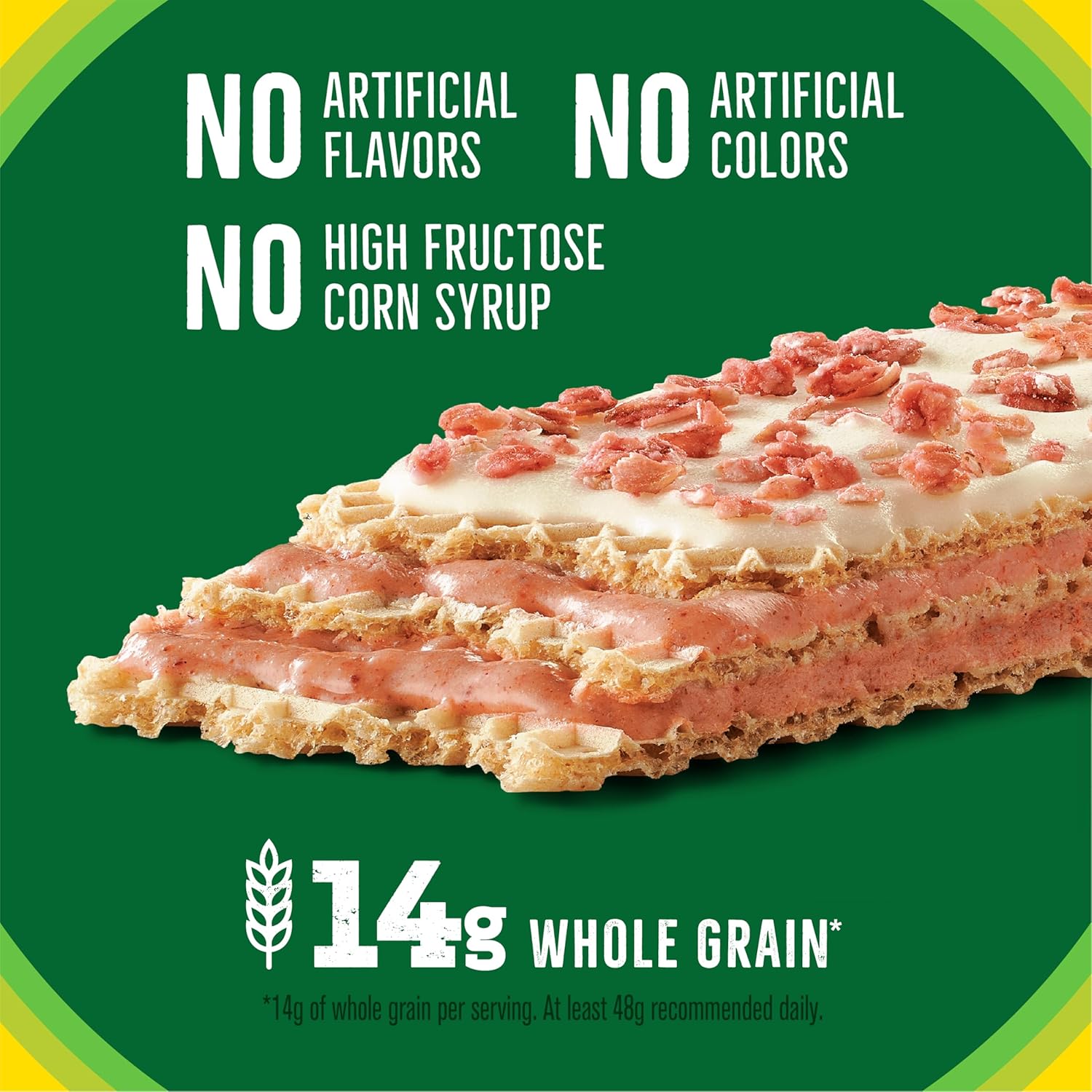 Nature Valley Whole Grain Crispy Creamy Wafer Bars, Strawberry, 5 Bars, 6.5 oz, Non-GMO
