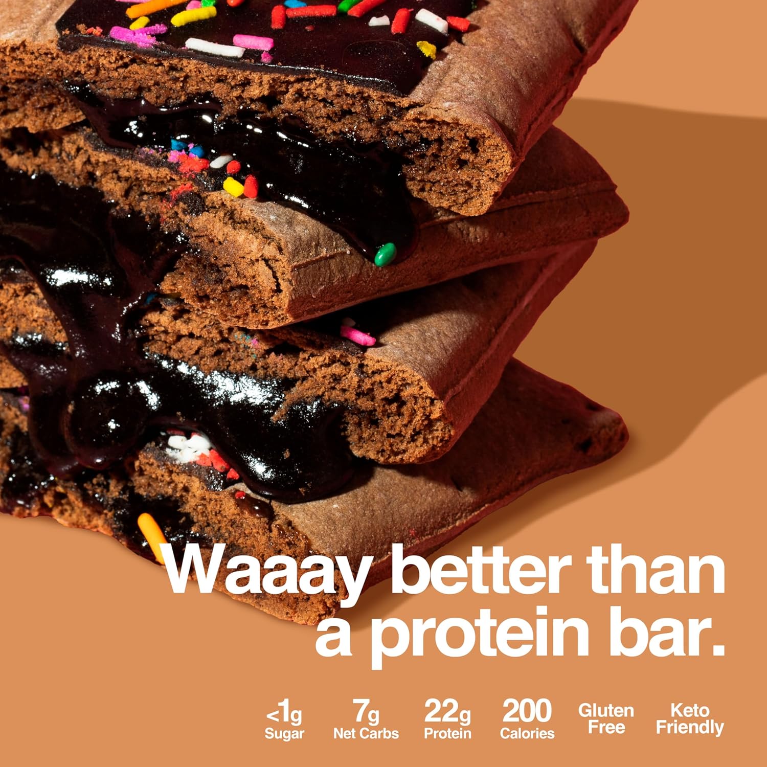 Legendary Foods 22g protein pastry double chocolate low carb keto snack 8 pack gluten conscious