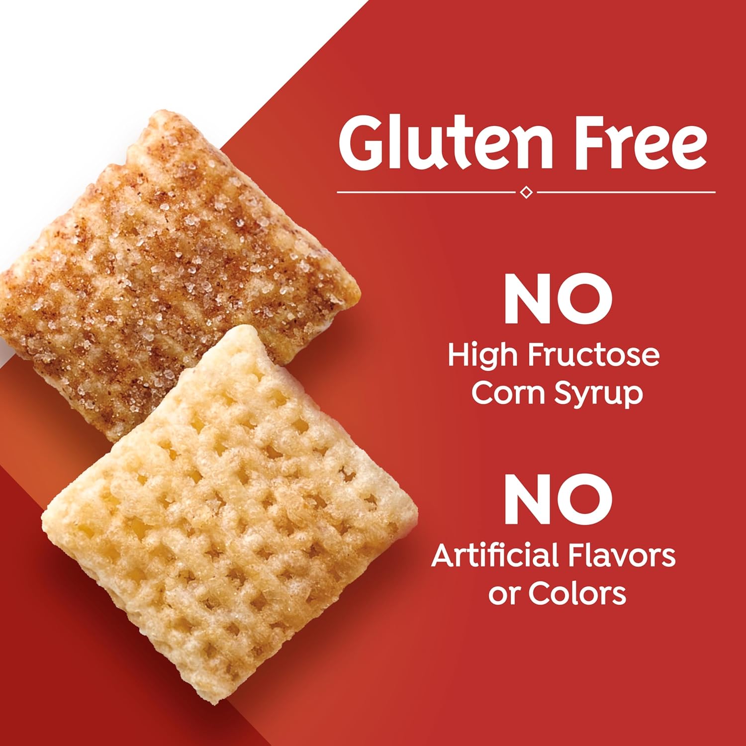 Cinnamon Chex gluten-free breakfast cereal, family size, 19.2 oz, whole grain, crunchy lattice squares