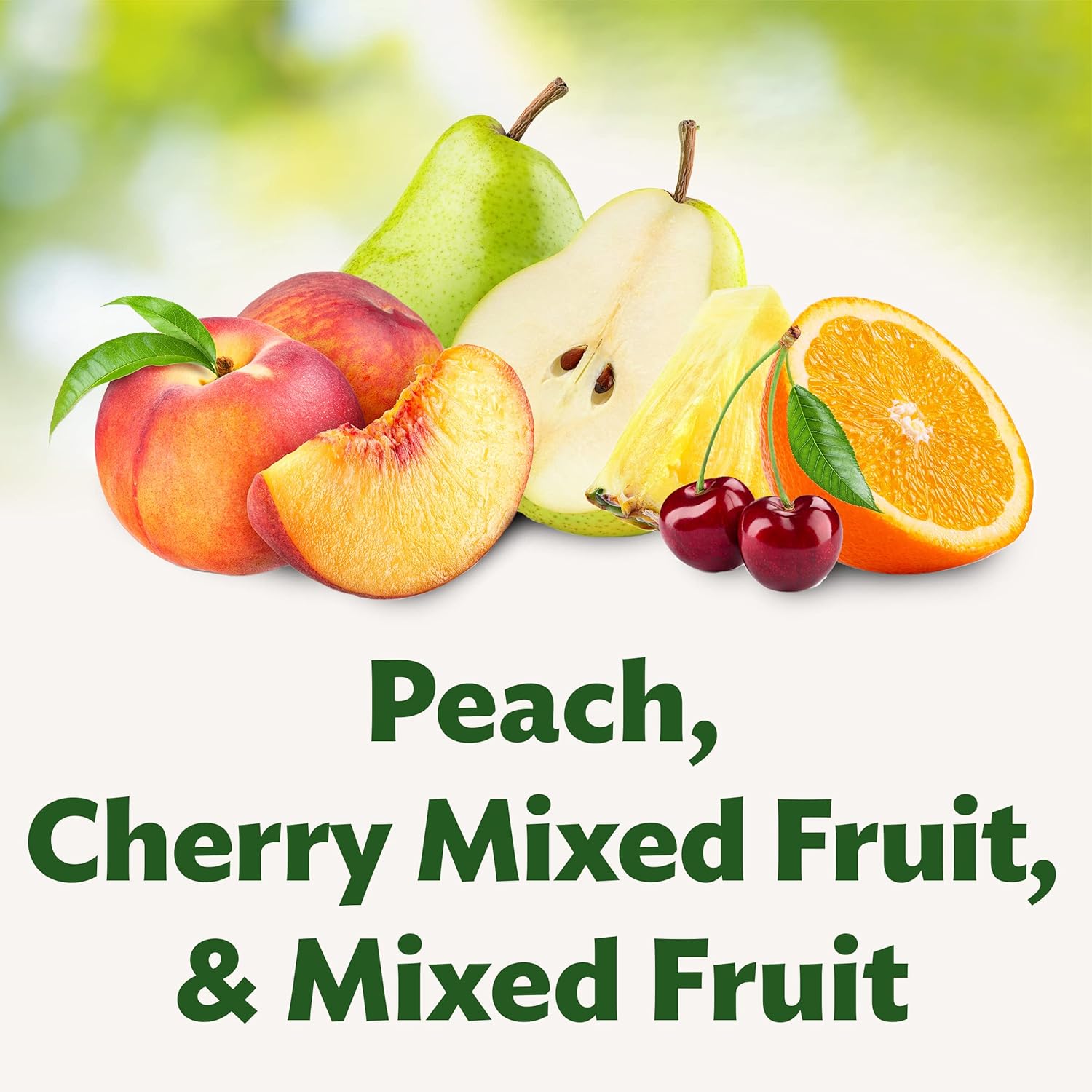 del monte fruit cup snacks, family pack, no sugar added, 12-pack, 4 oz variety pack