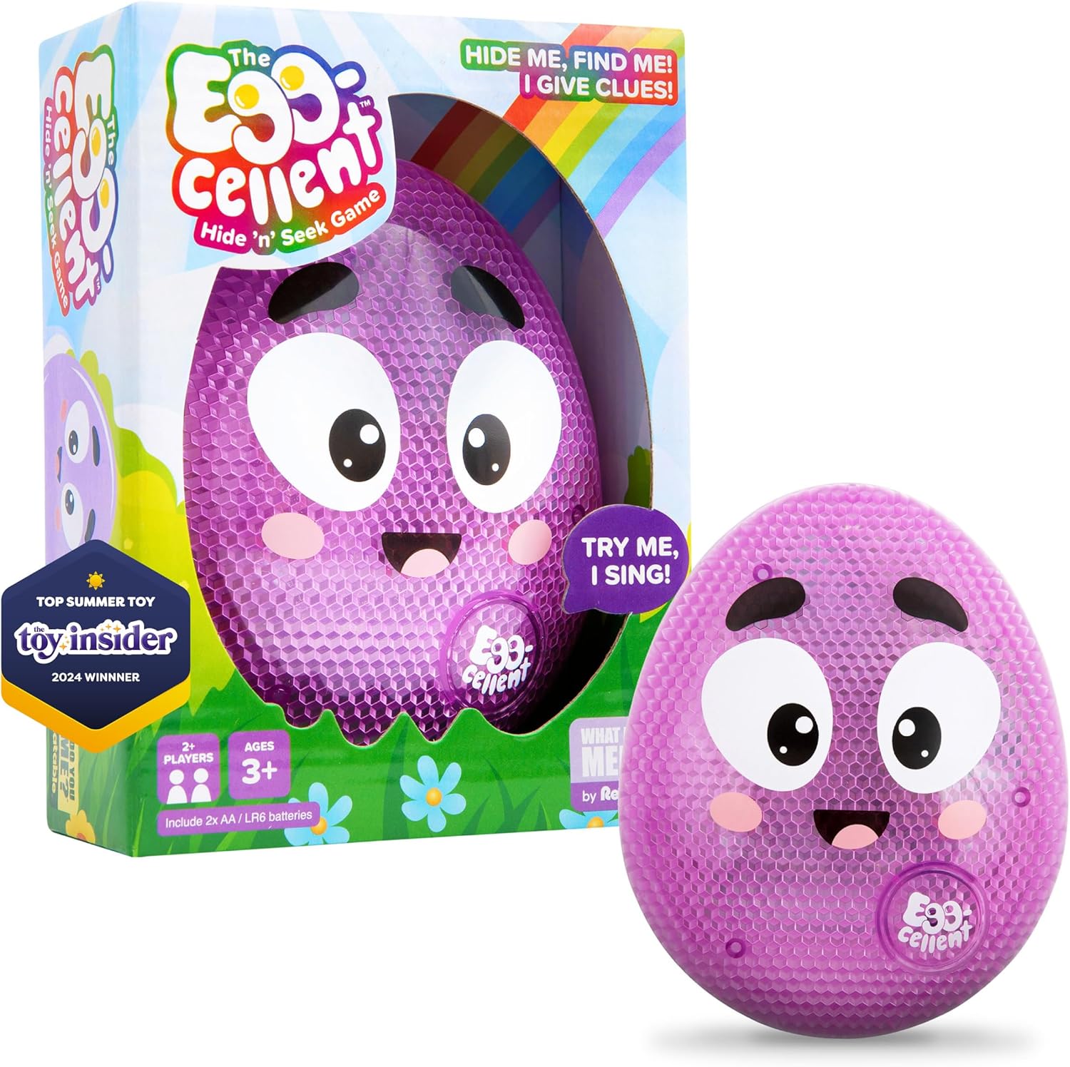 Relatable Eggcellent Hide & Seek Game, Toddler Toy, Ages 3+, Includes Light-Up Egg Toy That Sings and Talks
