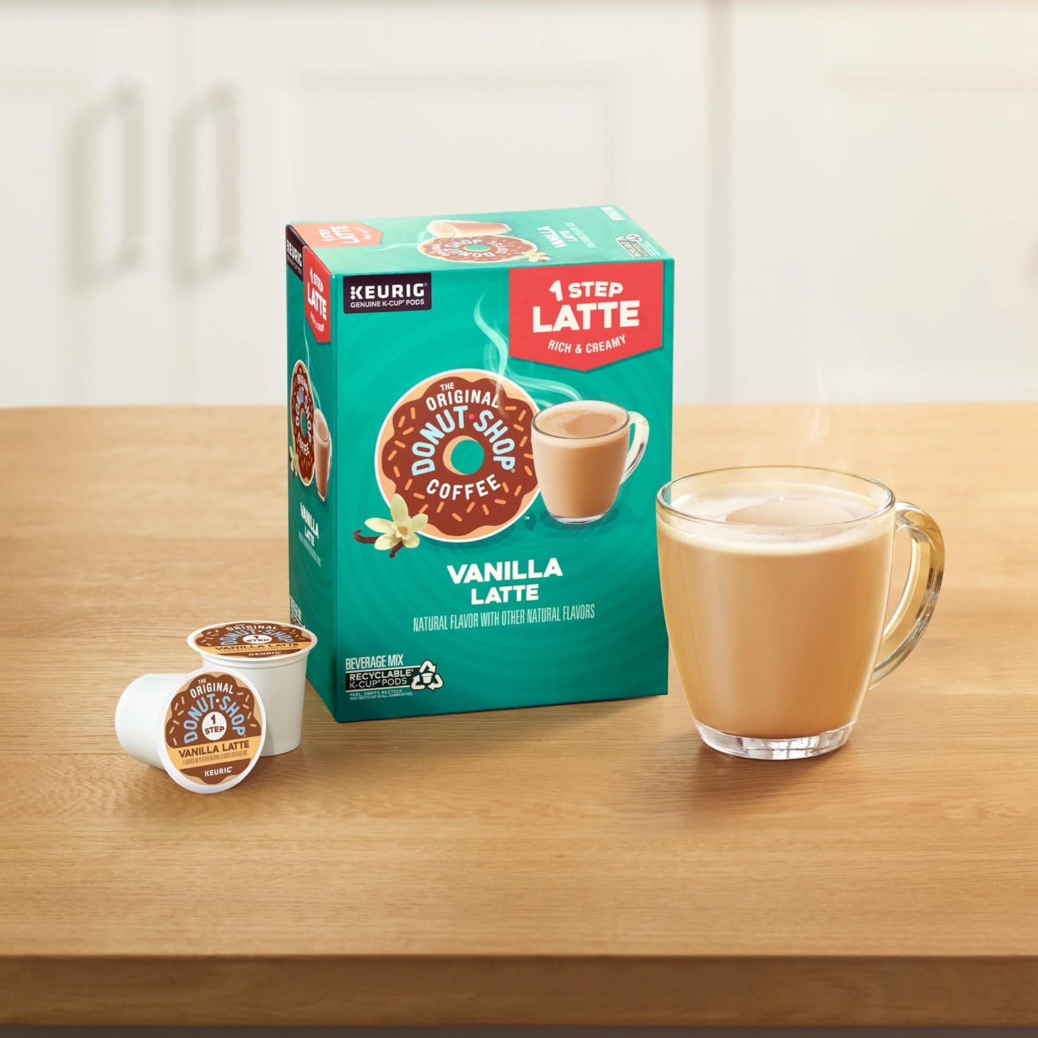 Original Donut Shop Vanilla Latte Single-Serve Keurig K-Cup Pods 20 Count