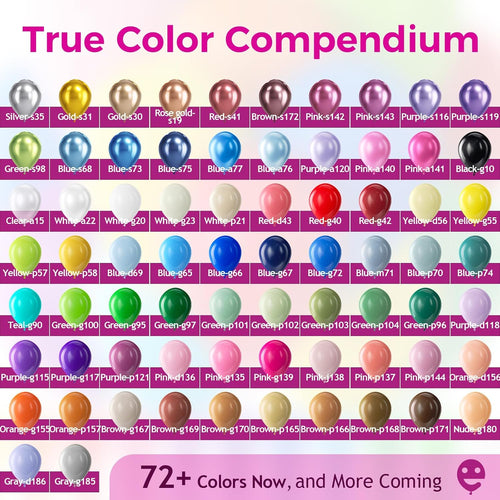 Bezente Assorted Rainbow Latex Balloons, 100 Pack 12 inch Round Helium Bright Color Balloons for Birthday Bridal Shower Wedding Party Decorations