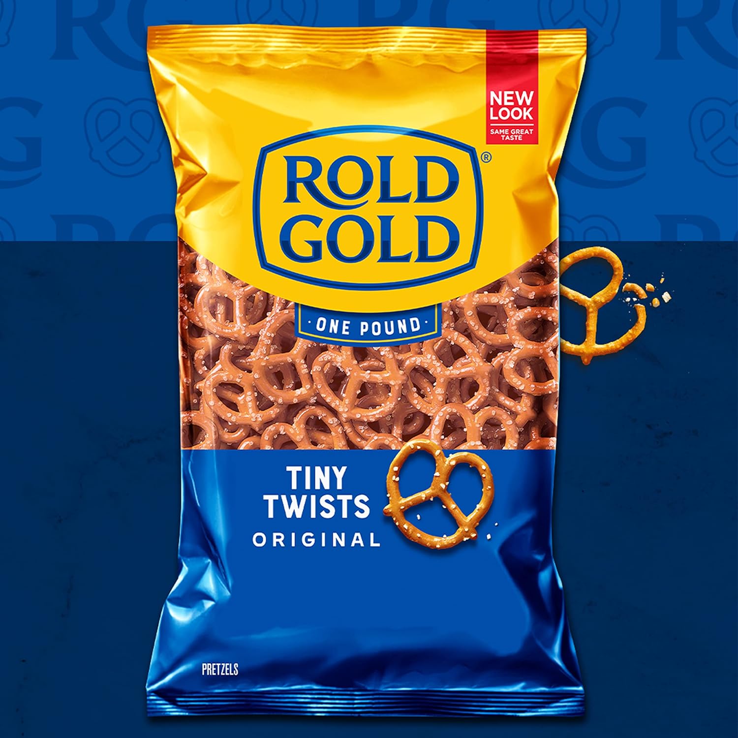 Rold Gold Tiny Twists Pretzels, 1 Ounce Bags, Pack of 40, Baked and Convenient