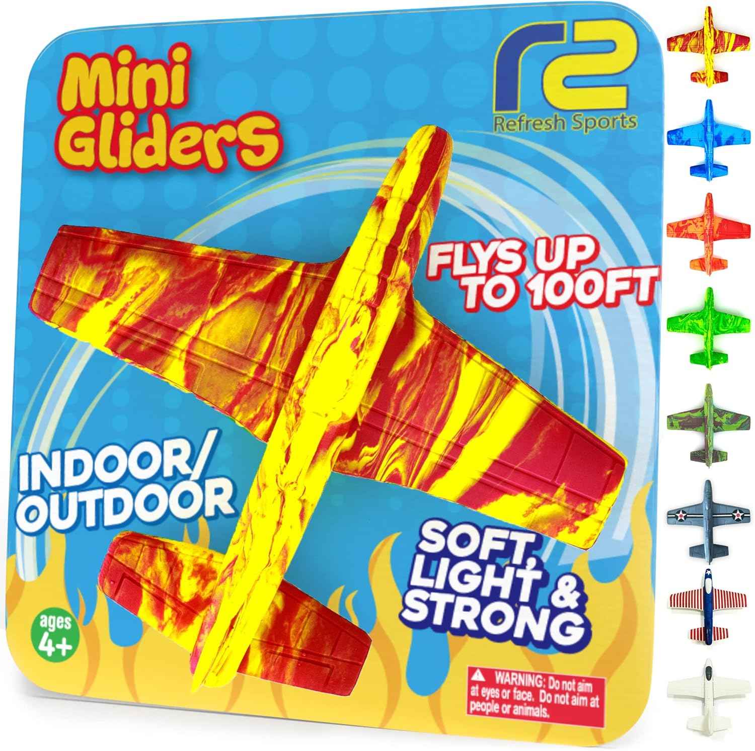 Foam Airplanes - Easter Basket Stuffers for Kids All Ages 4 5 6 7 8 9 10 Year Old - Best Toy Gift - Boy Toys Basket Stuffer Gifts - Fun Easter Gifts for Boys & Girls Party Favors - Air Plane Gift Idea