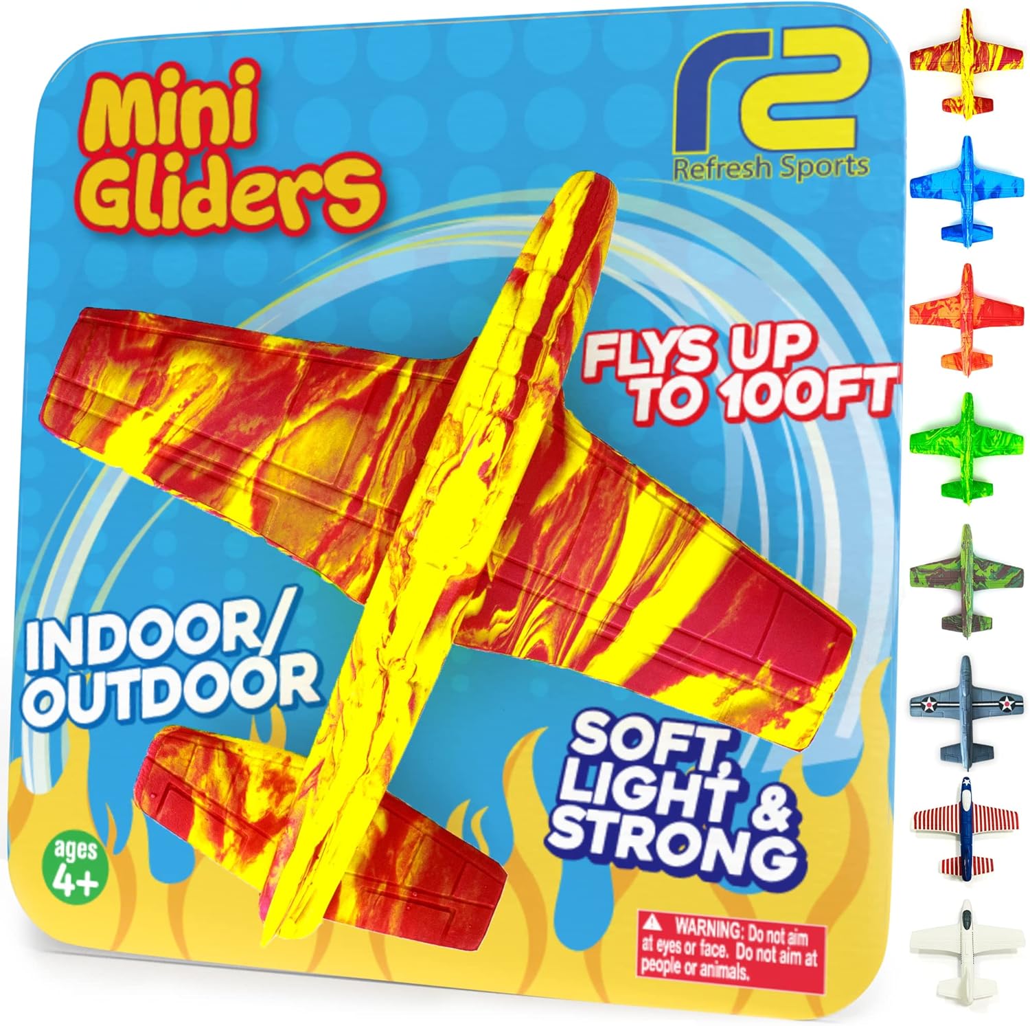 Foam Airplanes - Easter Basket Stuffers for Kids All Ages 4 5 6 7 8 9 10 Year Old - Best Toy Gift - Boy Toys Basket Stuffer Gifts - Fun Easter Gifts for Boys & Girls Party Favors - Air Plane Gift Idea