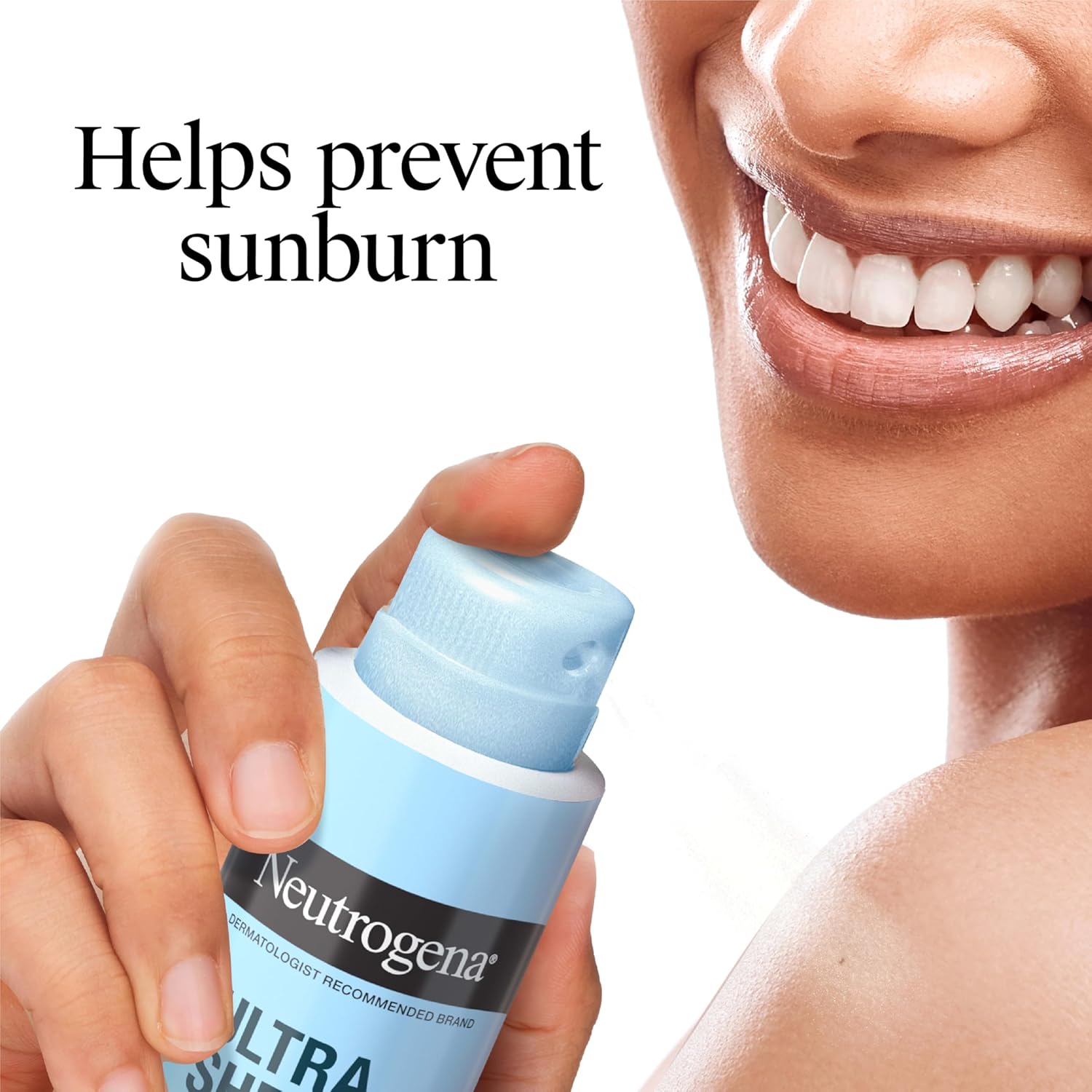 neutrogena ultra sheer body mist sunscreen spray, 3-pack, broad spectrum spf 70, non-greasy & water resistant