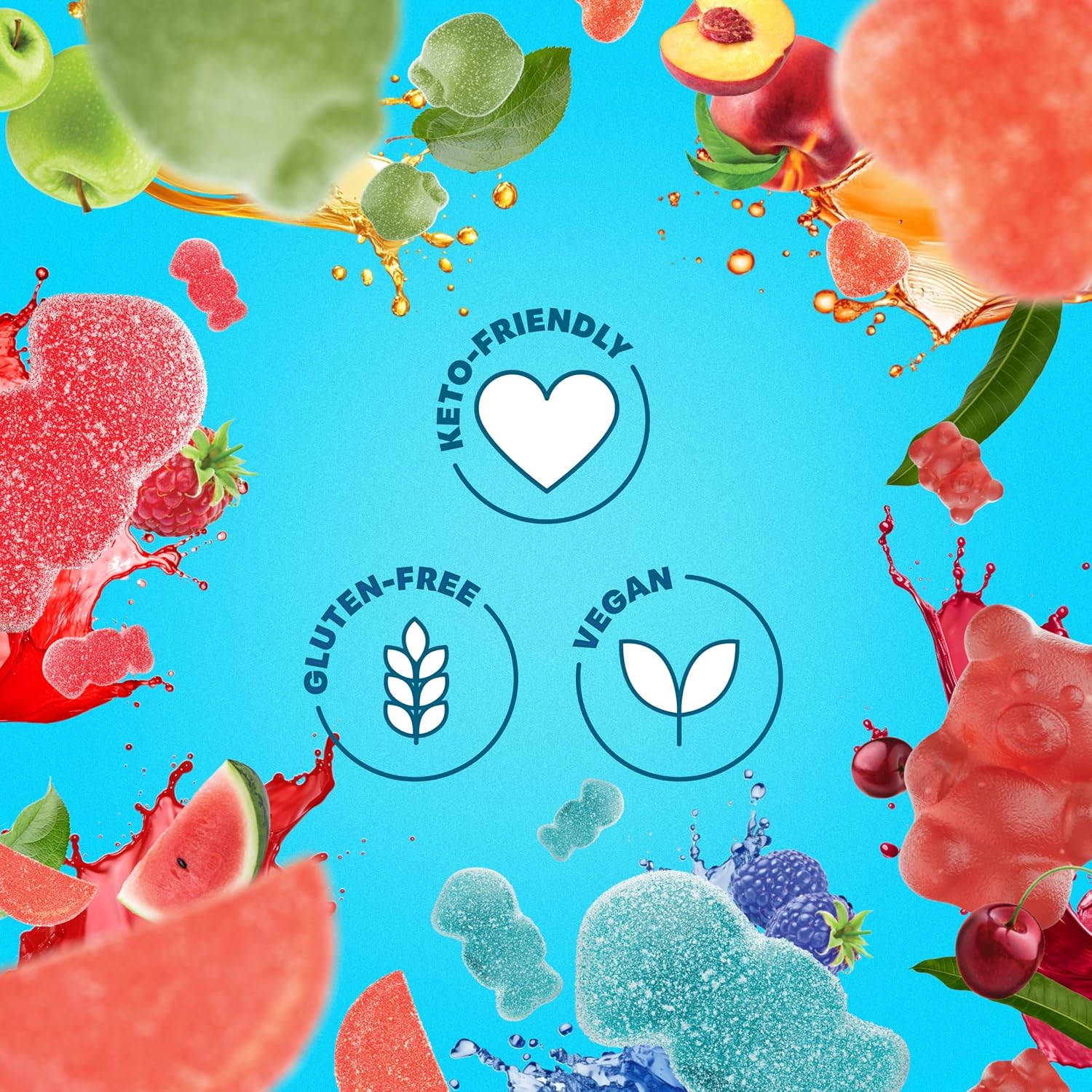 Shameless Snacks Low Carb Keto Gummies - Super Variety Pack with 6 Childhood Favorite Flavors