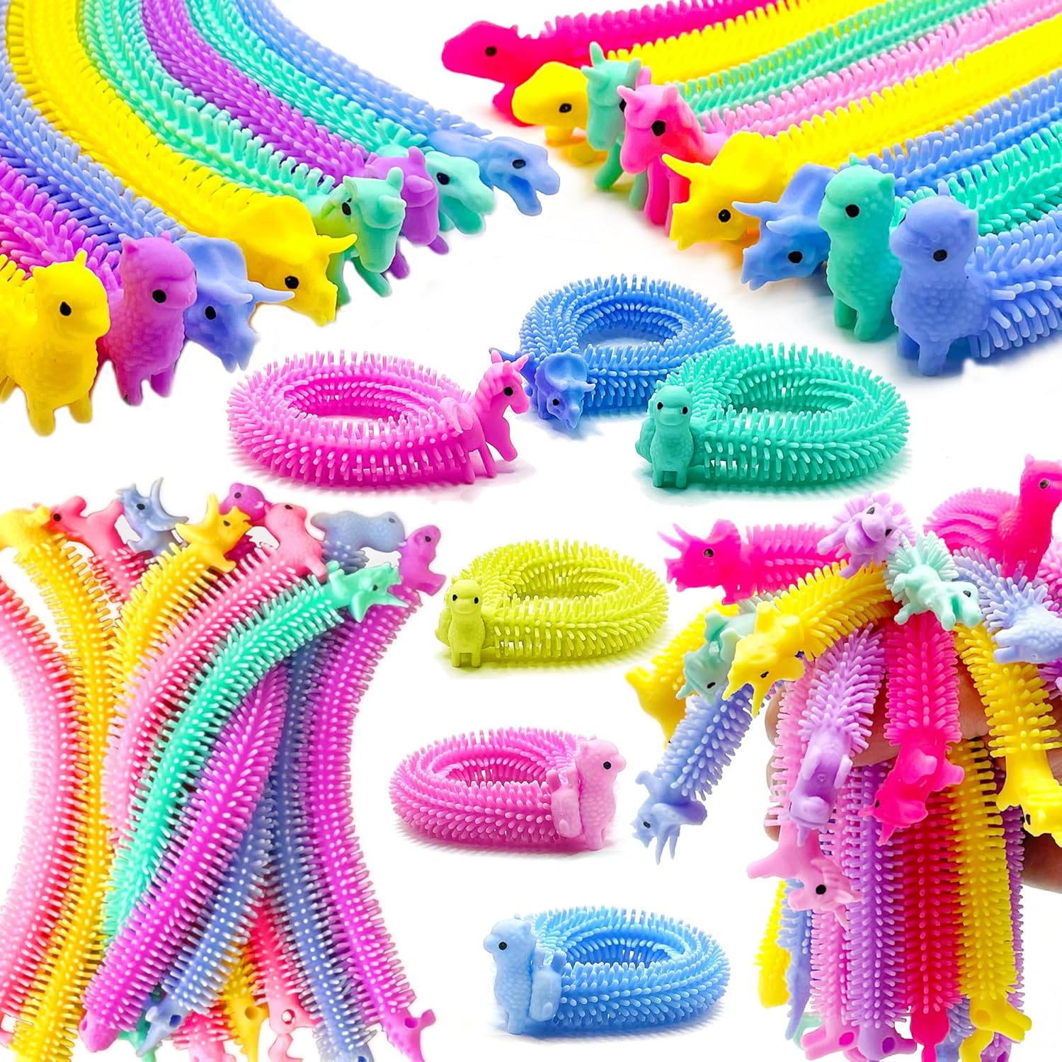 YZXODN 30 Pack Stretchy Strings Fidget Toys, Sensory Toys Bulk for Kids, Adults Stress Relief, Anti-Anxiety Autism Toys, Perfect for Children's Day, Classroom Exchange, Birthday, Party Favors