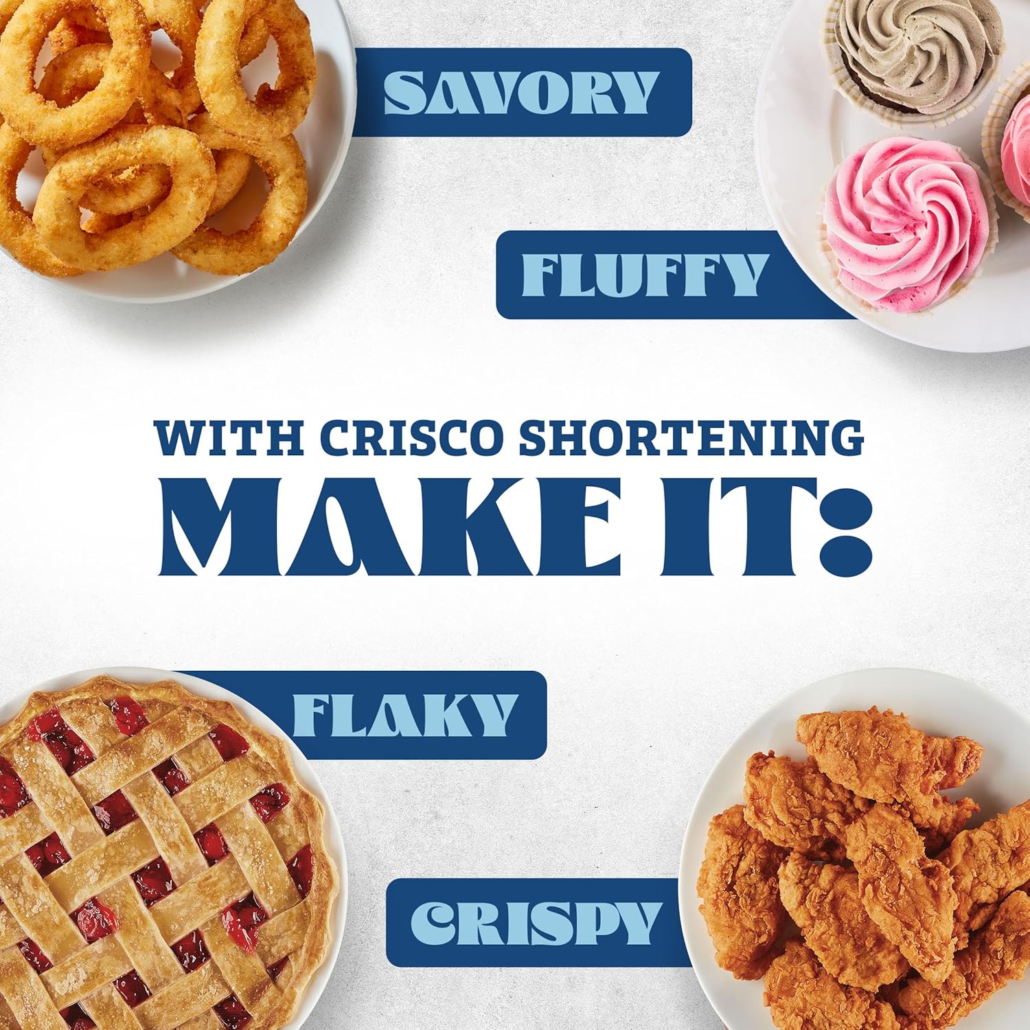 Crisco All-Vegetable Shortening, 6 Pounds, Blue for Baking, Frying, and Gluten-Free Recipes