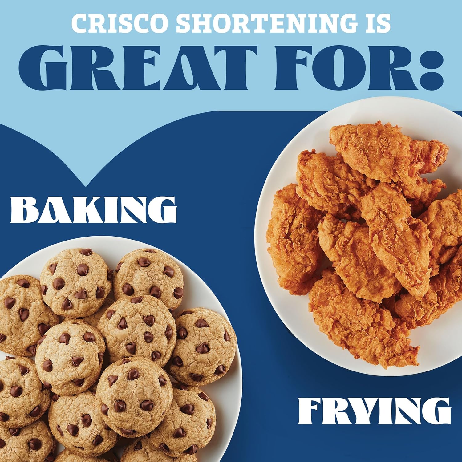 Crisco All-Vegetable Shortening, 6 Pounds, Blue for Baking, Frying, and Gluten-Free Recipes