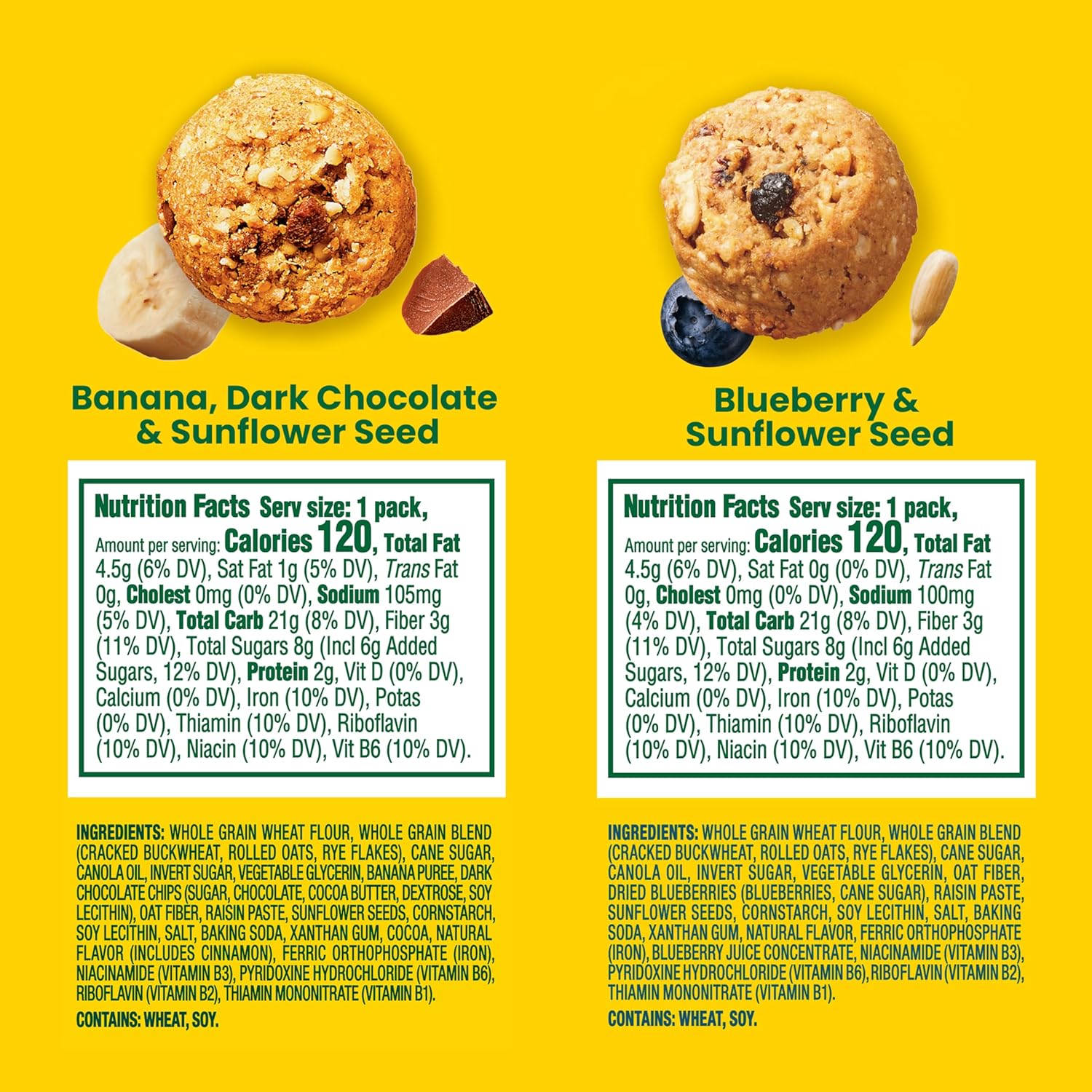 belVita energy snack bites variety pack, 2 flavors, 15 snack packs, 1.12 oz each