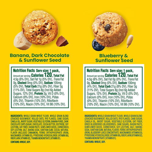 belVita energy snack bites variety pack, 2 flavors, 15 snack packs, 1.12 oz each