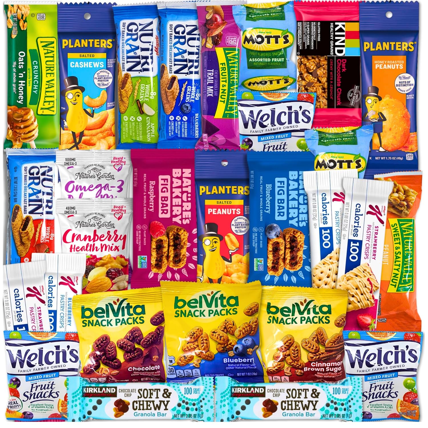 deluxe assorted healthy snack box for adults and families 28 count variety pack
