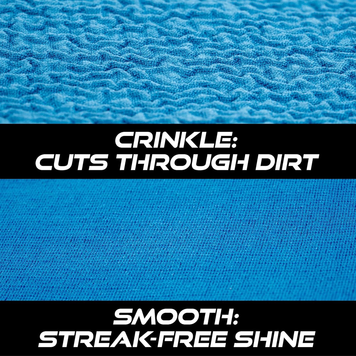 viking glass microfiber cleaning cloth 2 pack blue 16x16 inch for car and home