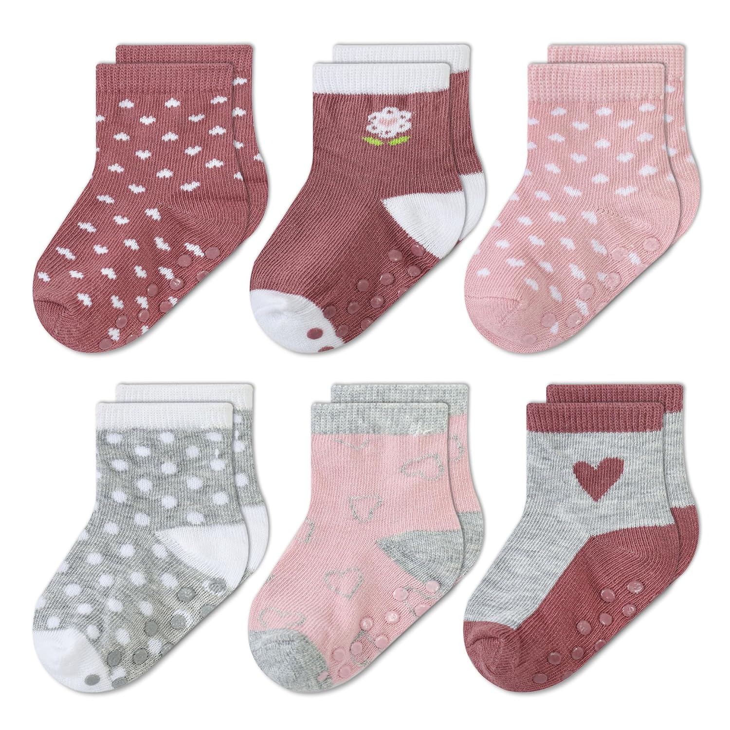 Mother's Choice Organic Cotton Baby Socks 0-6 Months, 12 pairs, Soft, Cozy, and Gentle Socks for Infants Girls and Boys
