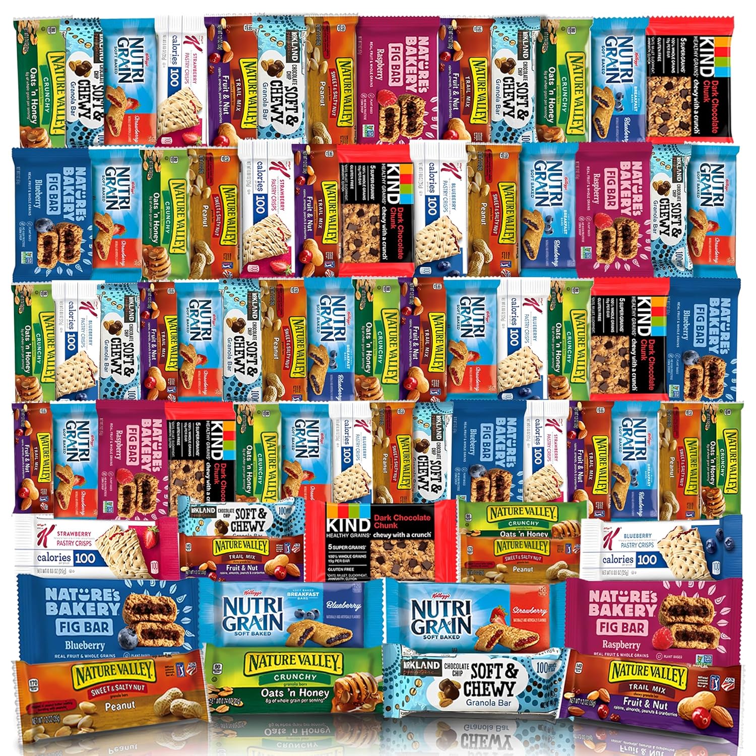 veratify healthy mixed snack box 66 count gift basket variety assortment