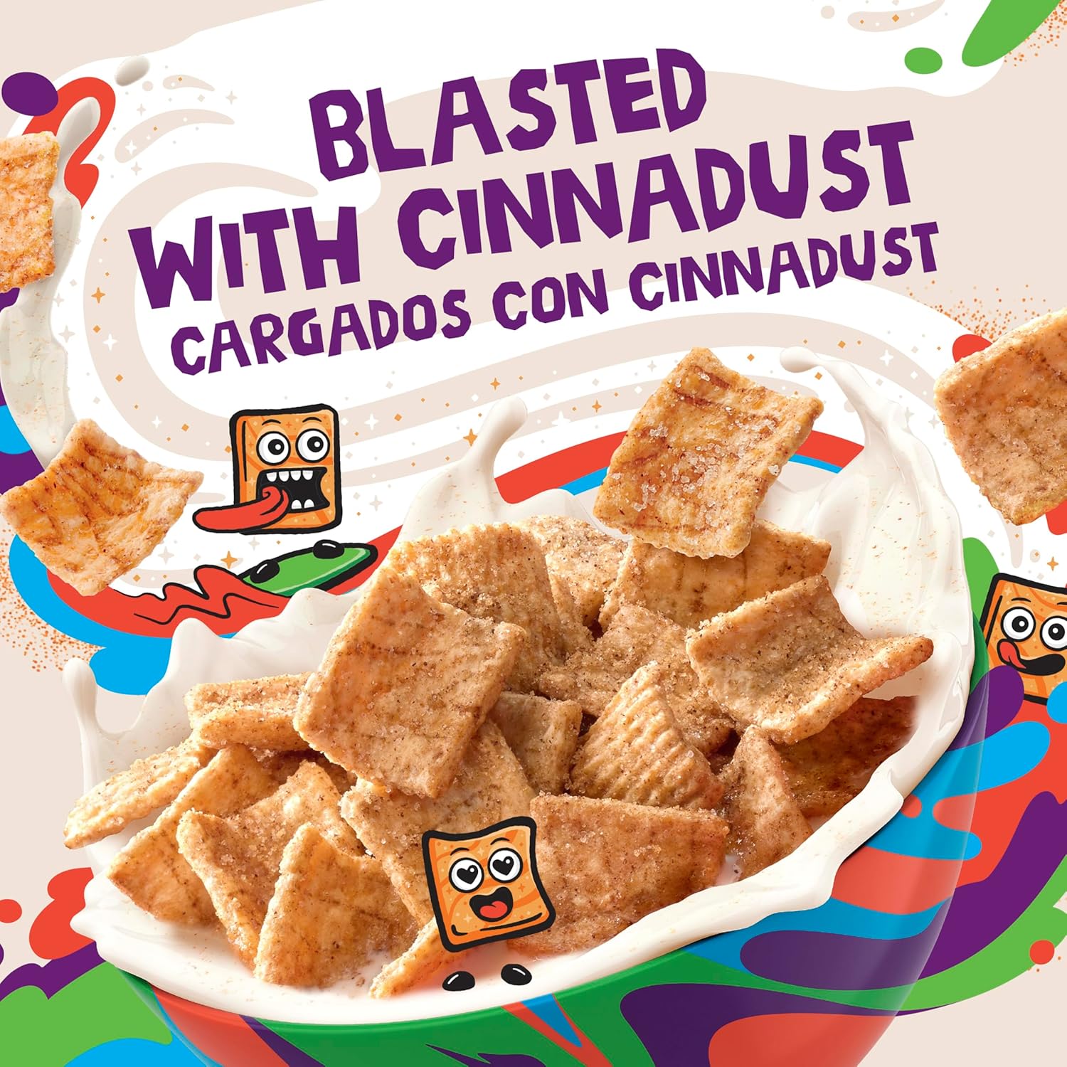 cinnamon toast crunch family size 18.8 oz crispy cinnamon cereal whole grain breakfast cereal