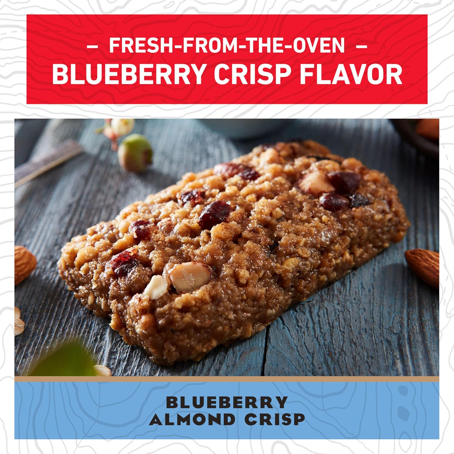 CLIF BAR Energy Protein Bars Blueberry Almond Crisp 10 pack Non-GMO Energy Bars with Organic Oats