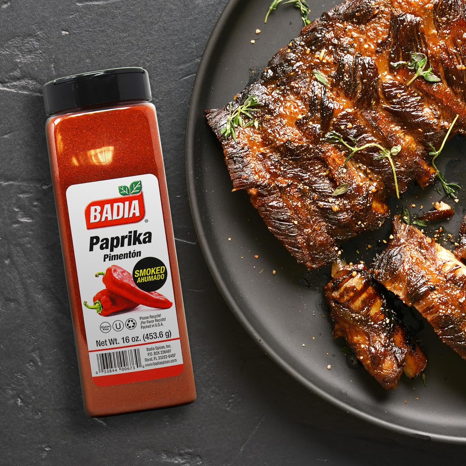 badia smoked paprika 16 oz rich smoky flavor all natural cooking seasoning