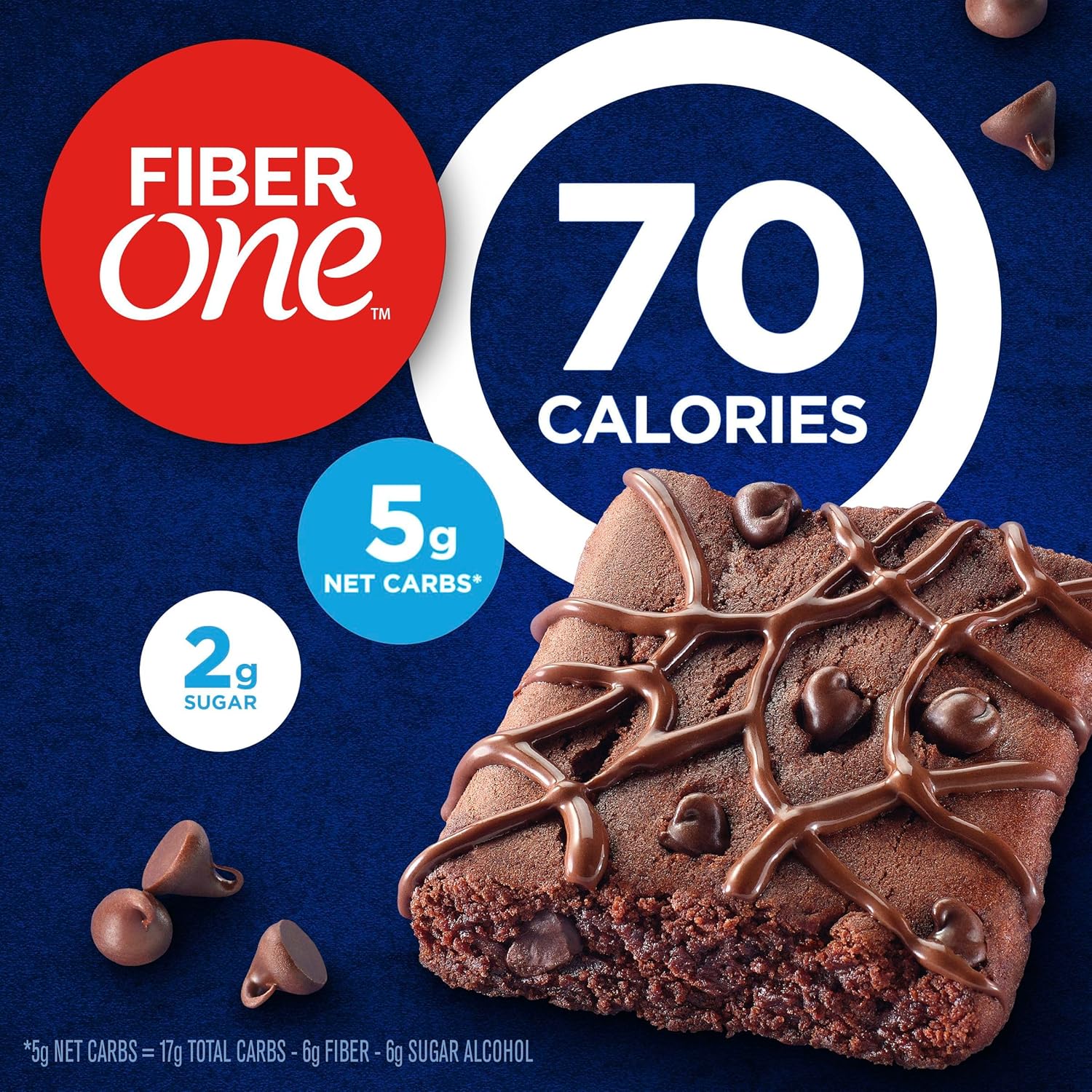 Fiber One 70 Calorie Brownies Chocolate Fudge Snack Bars Mega Pack 18 Ct 16 oz