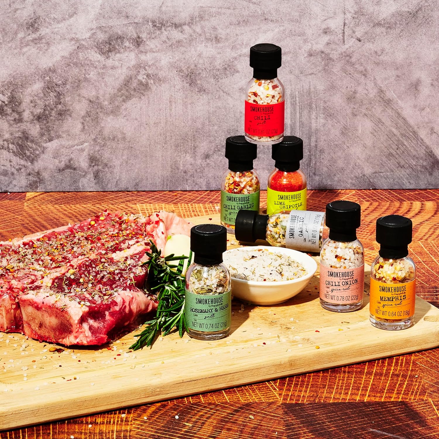 Smokehouse by Thoughtfully 20-count Ultimate Grilling Spice Set with Chili Garlic, Rosemary, and more